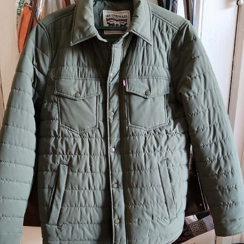 Levi's Men's Green Quilted Jacket